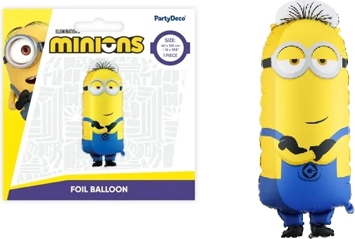 Ballon en aluminium Minion Tim 40 × 100 cm mix - 1 pièce