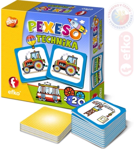 Baby pexeso Efko – technique et moyens de transport