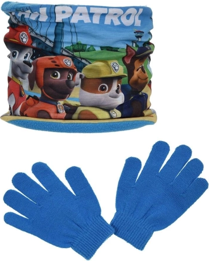 Tour de cou et gants Pat’ Patrouille