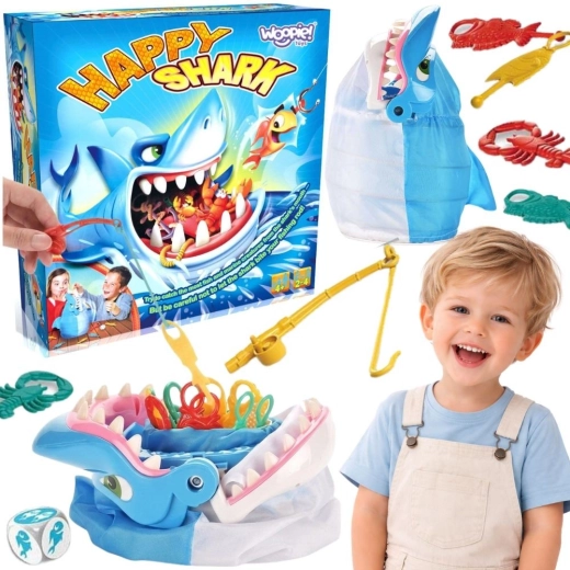Woopie – jeu d’adresse de pêche aux poissons « Requin affamé »
