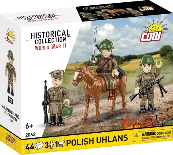 Uhlans polonais – figurines de soldats avec cheval (44 pièces)