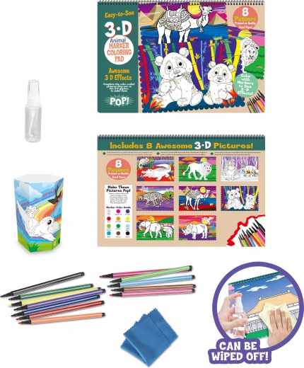 Livres à colorier effaçables 8 images