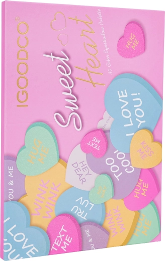 Palette de maquillage pour enfants avec fards à paupières en forme de cœur