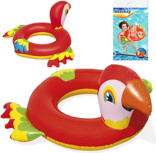 Bestway bouée gonflable perroquet 84 × 76 cm – Rouge