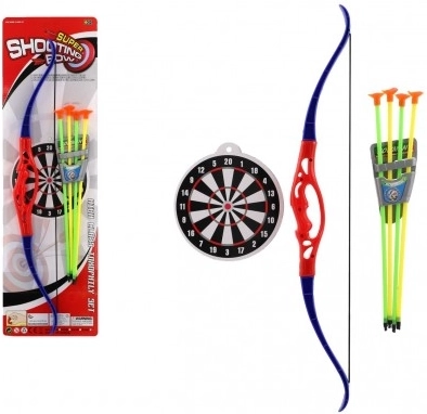 Ensemble en plastique pour enfants avec arc et flèches TEDDIES