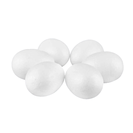 Œufs de Pâques en polystyrène 7 cm – lot de 6 pcs ARPEX