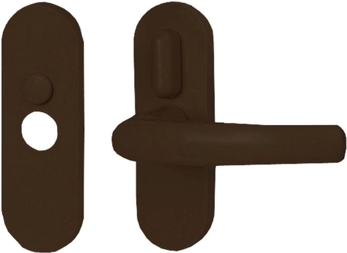 Poignée intérieure Classique à levier – marron, plastique