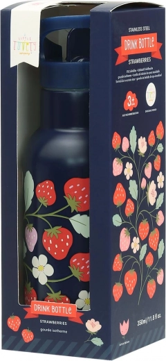 A Little Lovely Company bouteille isotherme en acier inoxydable 350 ml – Fraises