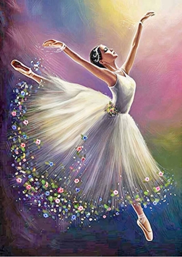Peinture diamant Prima ballerine 30 × 40 cm