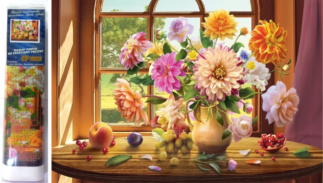 Norimpex broderie diamant Bouquet d’été 30x40 cm