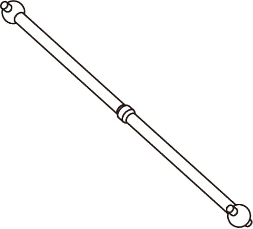 Arbre de transmission avant BL8 (2 pièces)