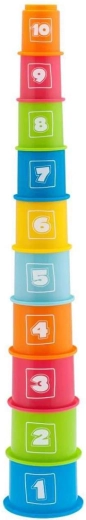 Gobelets empilables Chicco avec chiffres (10 pcs) 9m+