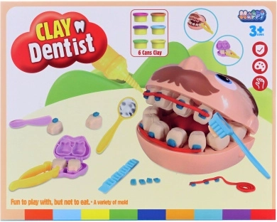 Set de dentiste avec pâte à modeler et accessoires