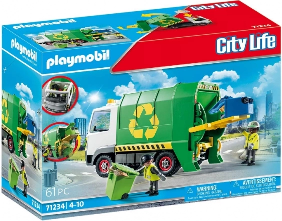 Playmobil City Action camion de recyclage