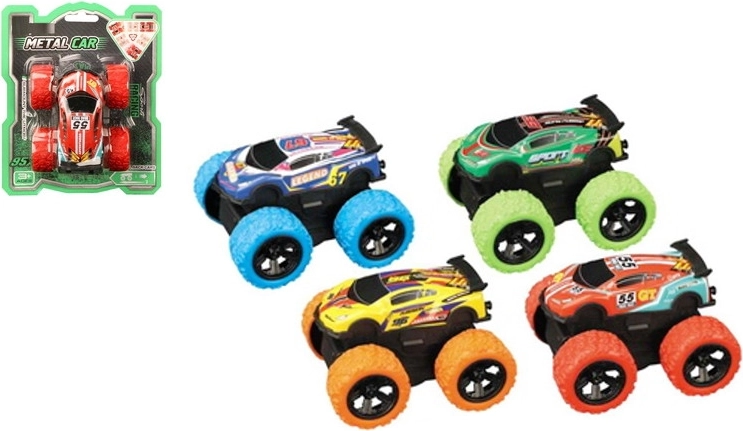 Voiture tout-terrain à propulsion à remontoir pull-back