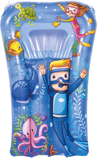 Matelas gonflable pour enfants avec hublot 67 × 43 cm, assortiment de couleurs