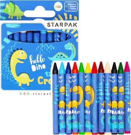 Crayons de cire Dino - 1 paquet