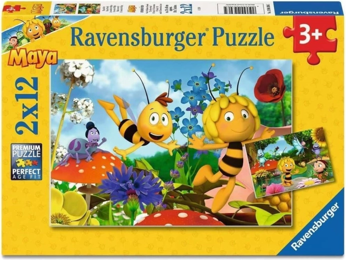 Puzzle Ravensburger univers de Maya l’abeille 2×12 pièces