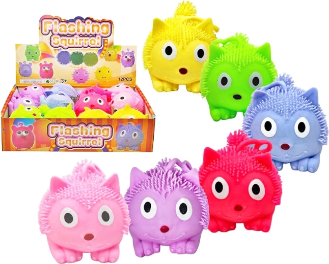 Écureuil lumineux compressible jouet antistress