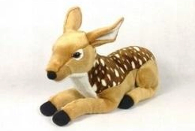 Biche allongée 46 cm peluche