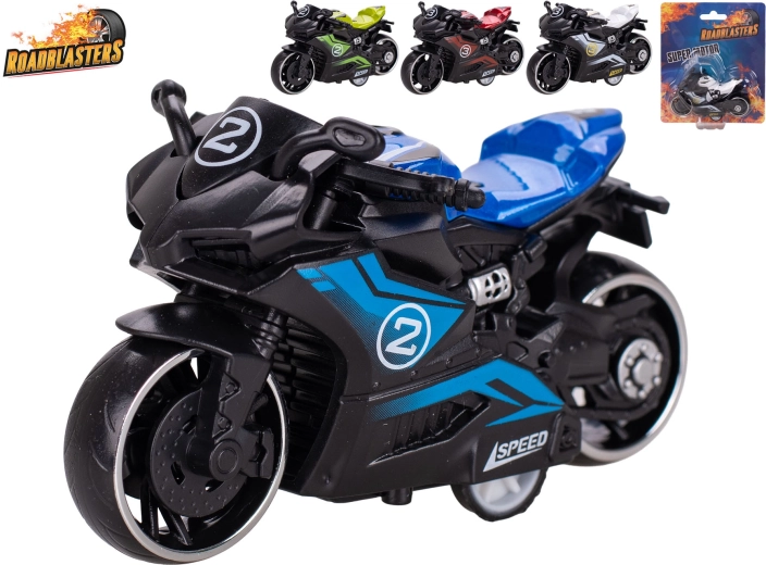 Roadblasters moto en métal à rétrofriction 9 cm