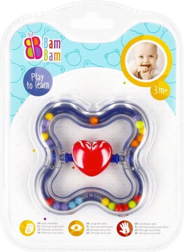 Hochet en forme de cœur