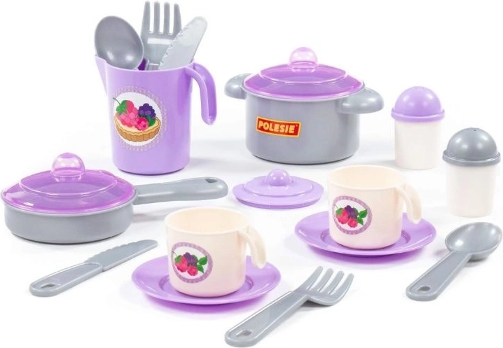 Set de cuisine pour enfants Nastenka pour 2 personnes, 18 pièces