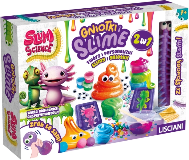 Kit créatif Slumi Squish et Slime 2 en 1