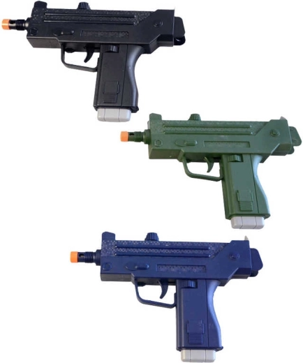 Pistolet revolver en plastique pour enfant avec son 24 cm à piles - 1 pièce
