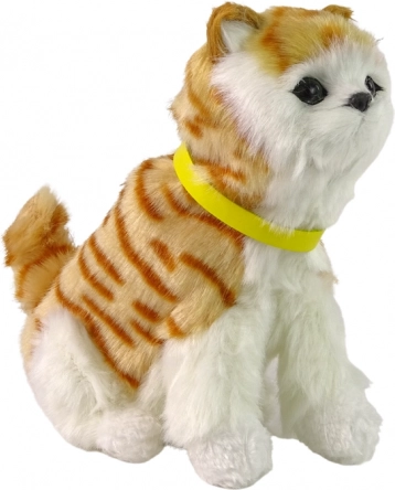 Chaton en peluche interactif avec mouvement de la tête et de la queue