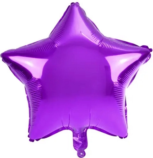 Ballon en aluminium étoile grand violet
