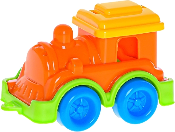 Petit train en plastique 10 cm à roue libre