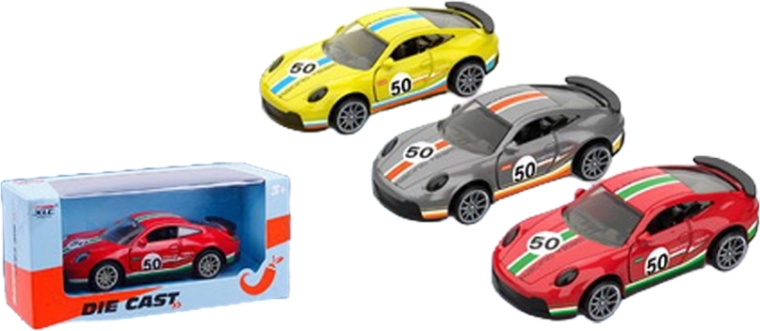 Petite voiture de course en métal 10,5 cm à rétrofriction