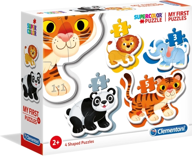 Mes premiers puzzles Safari 4-en-1 (2–5 pièces) CLEMENTONI