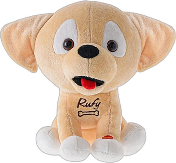 Peluche chien Rufy parle tchèque 19 cm à piles - 1 pièce