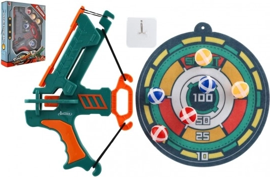 Arc pour enfants avec balles à Velcro et cible 33 cm