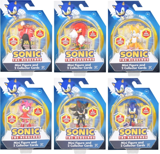 Mini figurine Sonic avec 2 cartes à collectionner