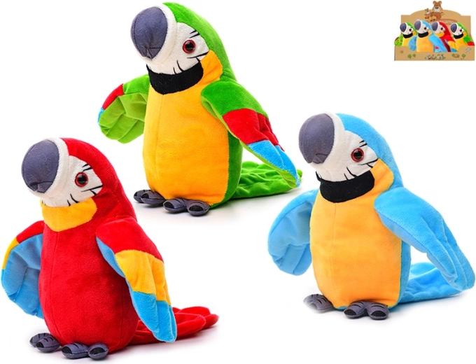 Perroquet en peluche 15 cm