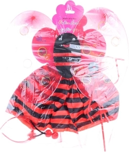 Costume coccinelle pour enfants – ailes, jupe, serre-tête et baguette