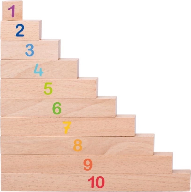 Cubes en bois pour apprendre à compter Goki