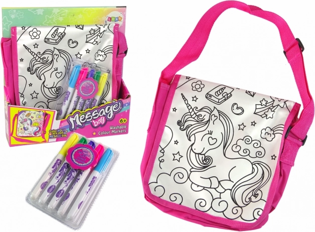 Kit créatif – colorie ton sac licorne DIY