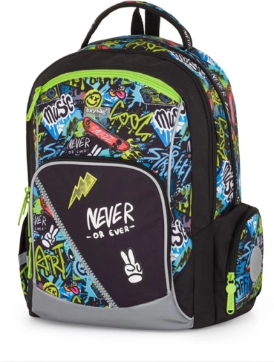 Sac à dos scolaire Oxybag OXY GO Funny Boy, graffiti, 22 l