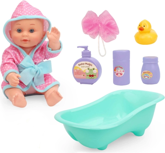 Bébé dans une baignoire