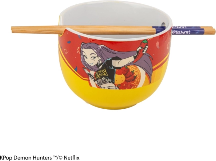 Bol à ramen K-pop Demon Hunters avec baguettes Mira Spice Queen