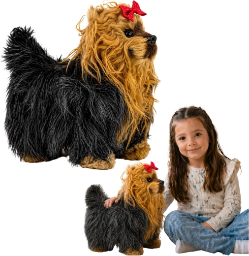 Petit chien interactif York avec sons et mouvements
