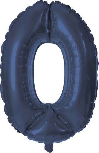 Ballon en feuille chiffre 0 30 cm bleu TORO