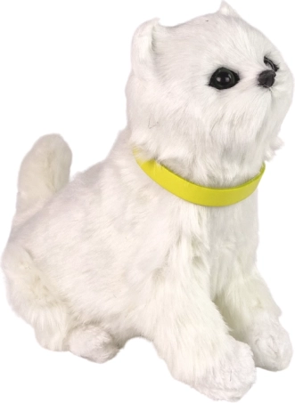 Chaton en peluche interactif – miaule, bouge la tête et la queue