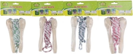 Corde à sauter en bois 2 m