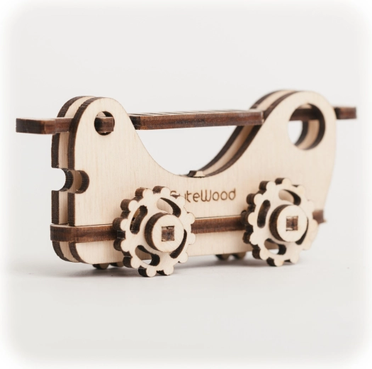 Puzzle 3D en bois CuteWood – camion de pompiers