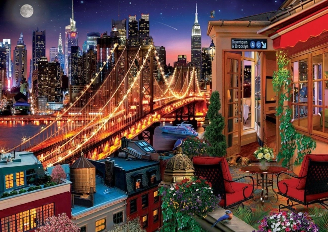 Puzzle ART PUZZLE Brooklyn depuis la terrasse 1500 pièces